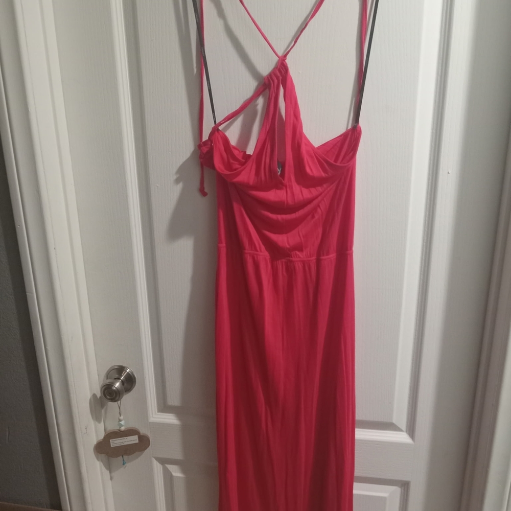 Forever 21 Vibrant Pink Maxi Dress